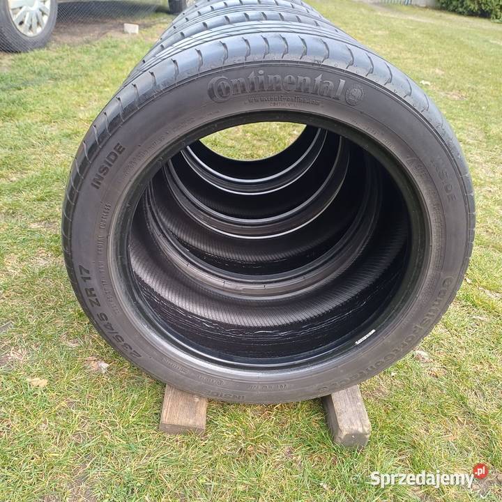 Opony letnie 23545ZR17 4 CONTINENTAL 45 Sieradz sprzedam