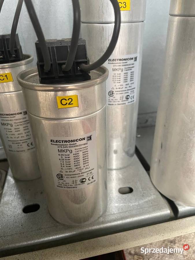 Bateria kondensatorów kompensator mocy biernej Łańcut