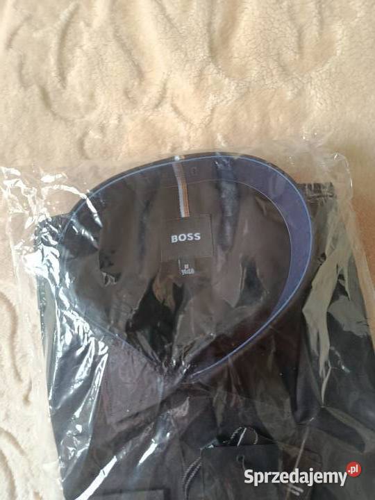 Koszula męska Hugo Boss elegancka czarna rozmiar podlaskie Białystok