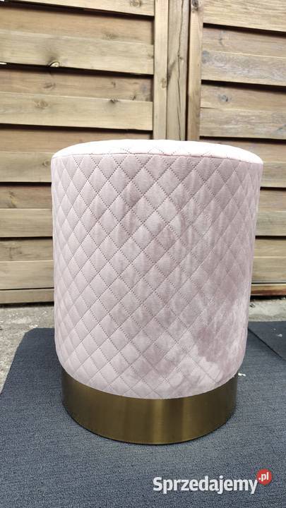 Różowa pufa ISA Homla pikowana Warszawa