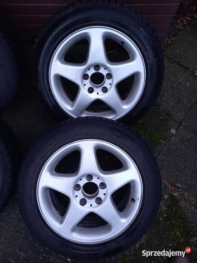 Felgi aluminiowe 5x112 R16 z oponami zimowymi Samochodowe śląskie Gliwice