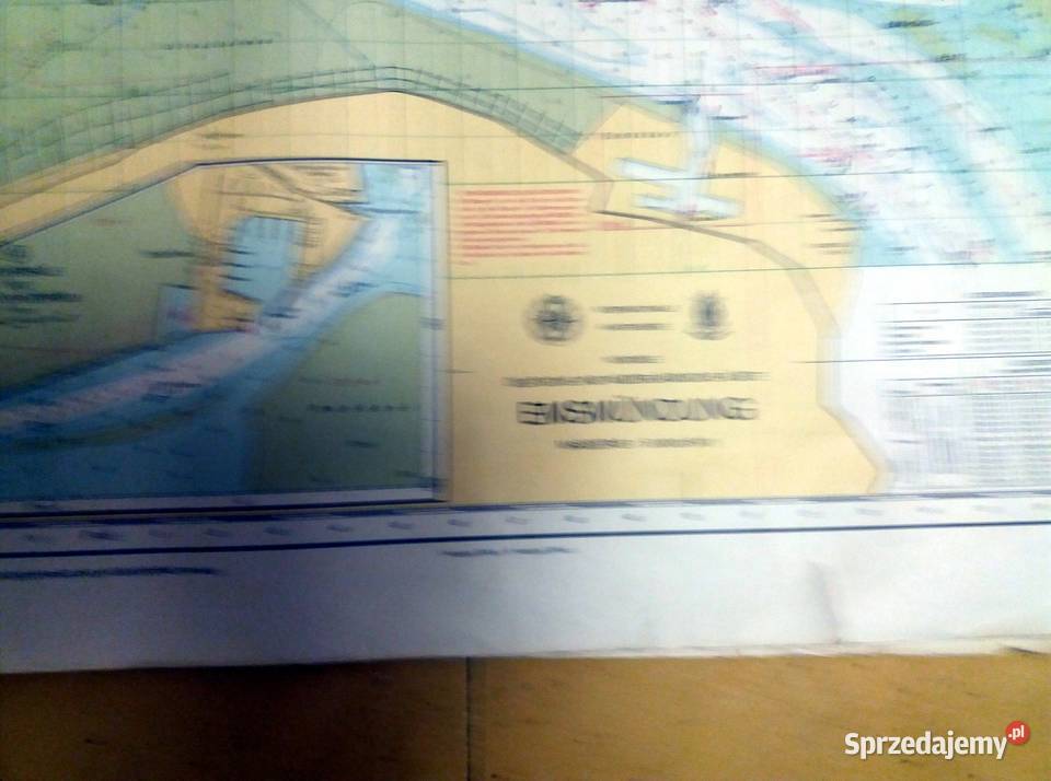 Mapa morska NIEMIECKA Eismuendung 16e94 kolor Piaseczno