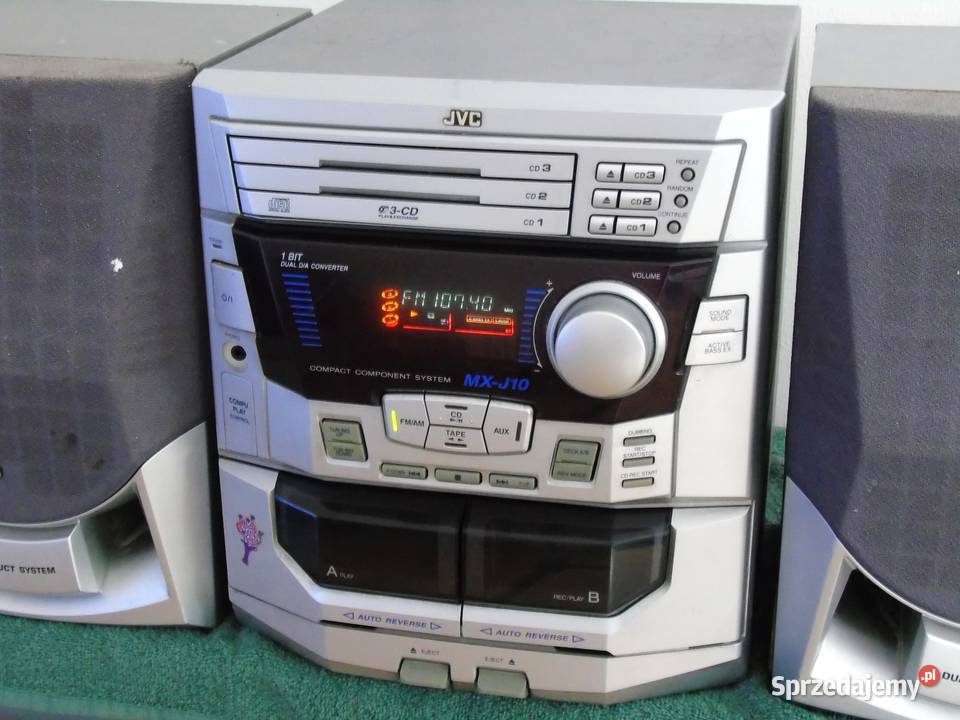 Wieża JVC kolumny Radio AUX mocna DOSTAWA Jasło