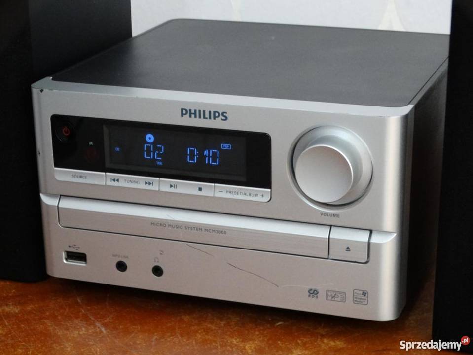 Wieża Philips z kolumnami USB mp3 RDS sprawna Jasło