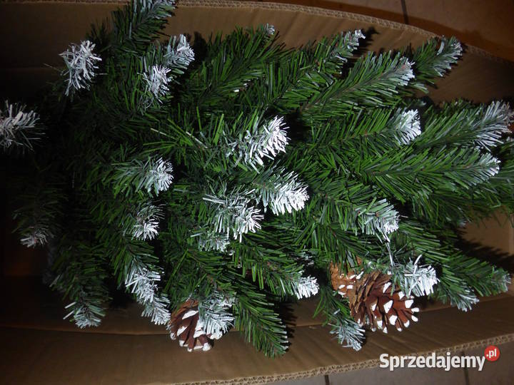 Nowa Piękna CHOINKA sztuczna JODŁA z SZYSZKAMI Wrocław