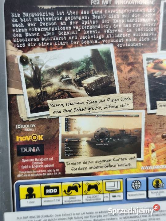 PlayStation 3 Platinum Far Cry 2 Sony Playstation 3 Poddębice