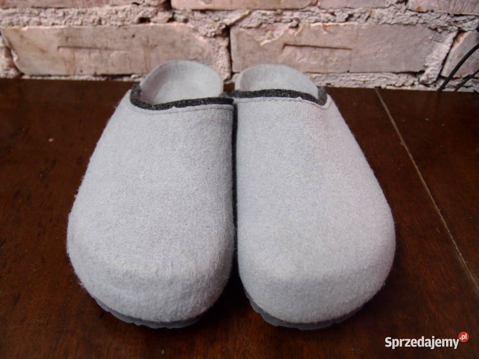 kapcie filcowe na grubej podeszwie 44 wkładka 27 Łódź sprzedam