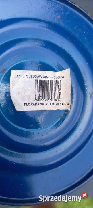 Lampa naftowa olejowa niebieska Małkinia Górna