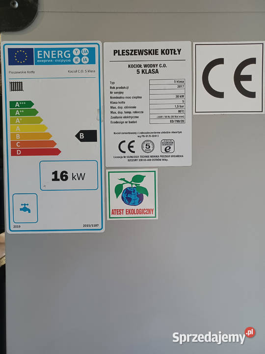 Zasypowy piec EKO kocioł do 140 m2 16 kW DOSTAWA ekogroszek mazowieckie Radom sprzedam