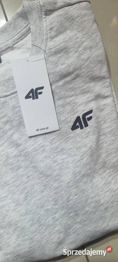 Bluza 4F dresowa męskaszara małe logo rozmiar M Odzież codzienna