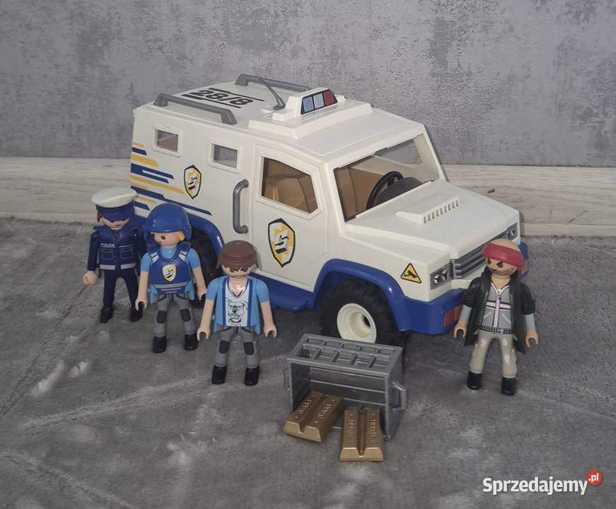 Figurki zestaw kolekcja Playmobil transporter Łódź sprzedam