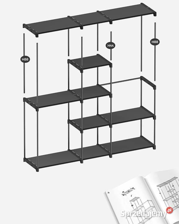 Szafa Songmics Stojak na ubrania 182 x 182 x 43 Pozostałe Myszyniec