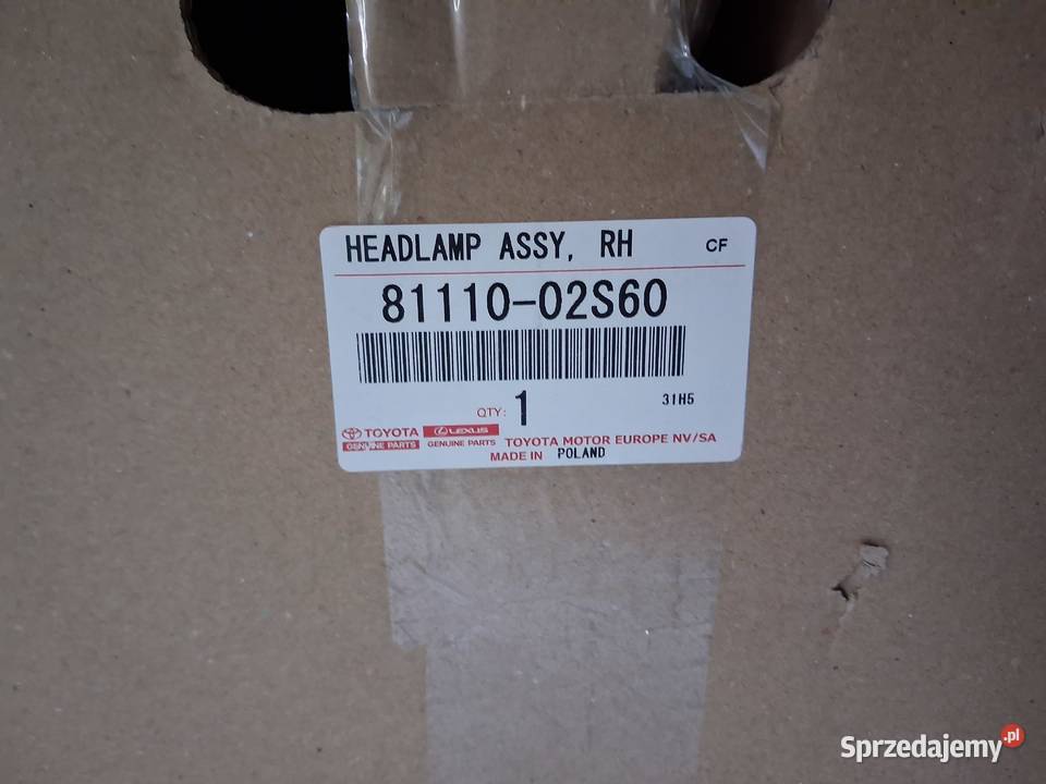 NOWY TOYOTA OE COROLL E21 REFLEKTOR PRAWY FULL mazowieckie Warszawa sprzedam