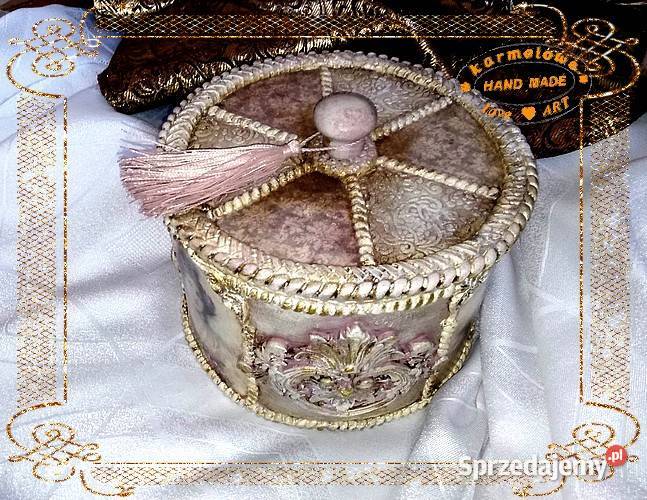 Pudełko szkatułka rękodzieło decoupage dekoracja sprzedam