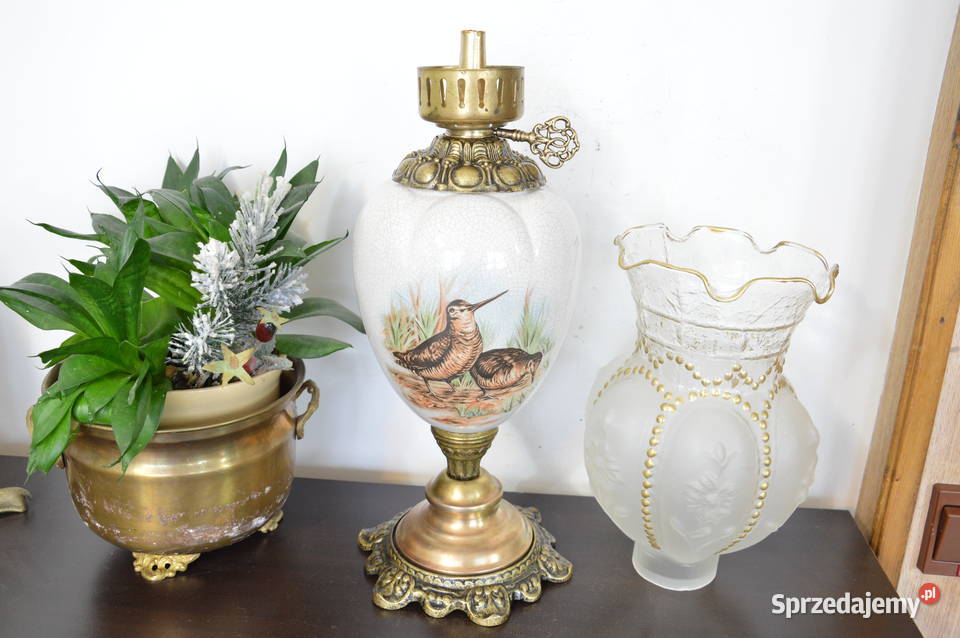 pałacowa ceramiczna LAMPA NAFTOWA niemiecka 499 Jastrzębie-Zdrój