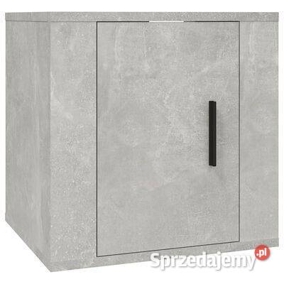 vidaXL Wisząca szafka telewizyjna, szarość betonu, 40x34,5x4