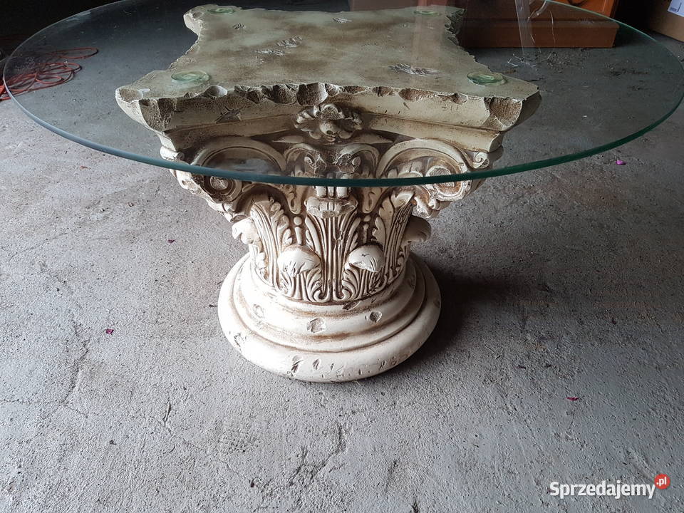 STOLIK KAWOWY LAWA BLAT SZKLANY STOLIK OZDOBNY