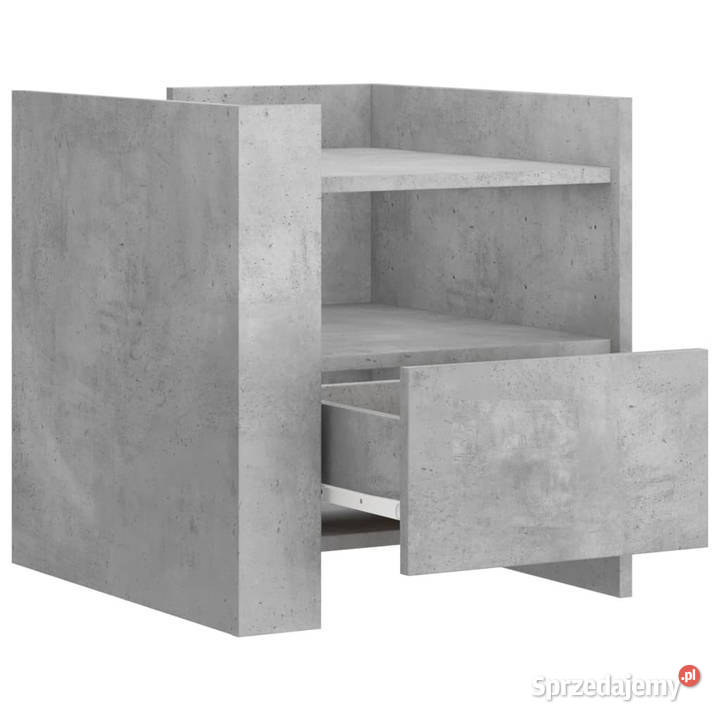 Szafka nocna szary beton 45x50x50 materiał Nocne