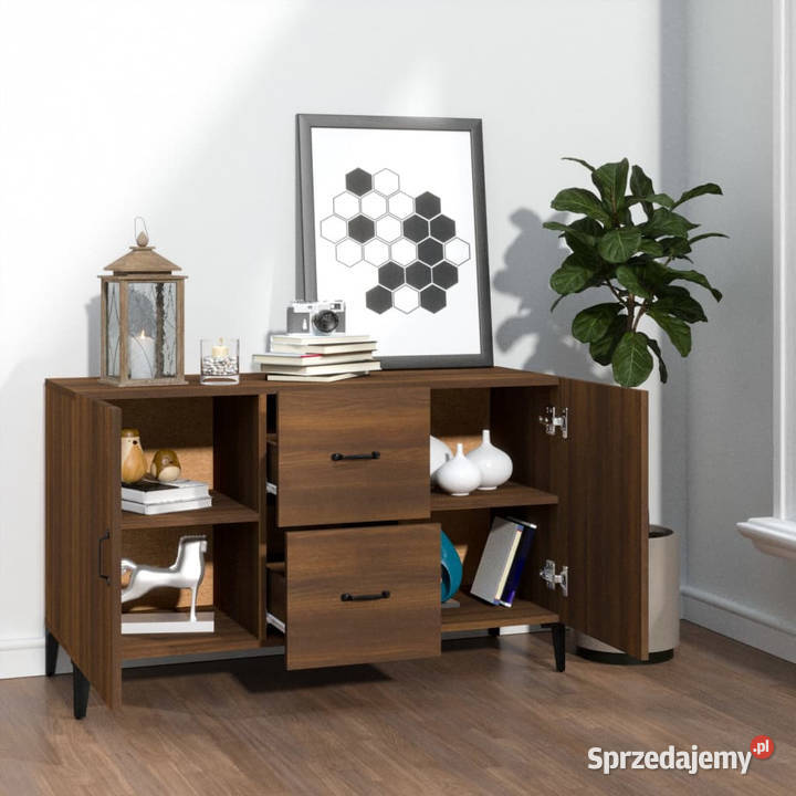 Komoda brązowy dąb 100x36x60 materiał Komody Warszawa