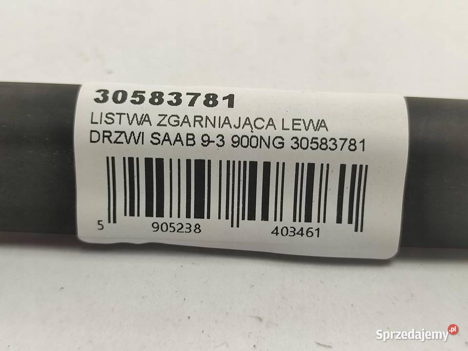 LISTWA ZGARNIAJĄCA DRZWI LEWY PRZÓD SAAB 93 9400