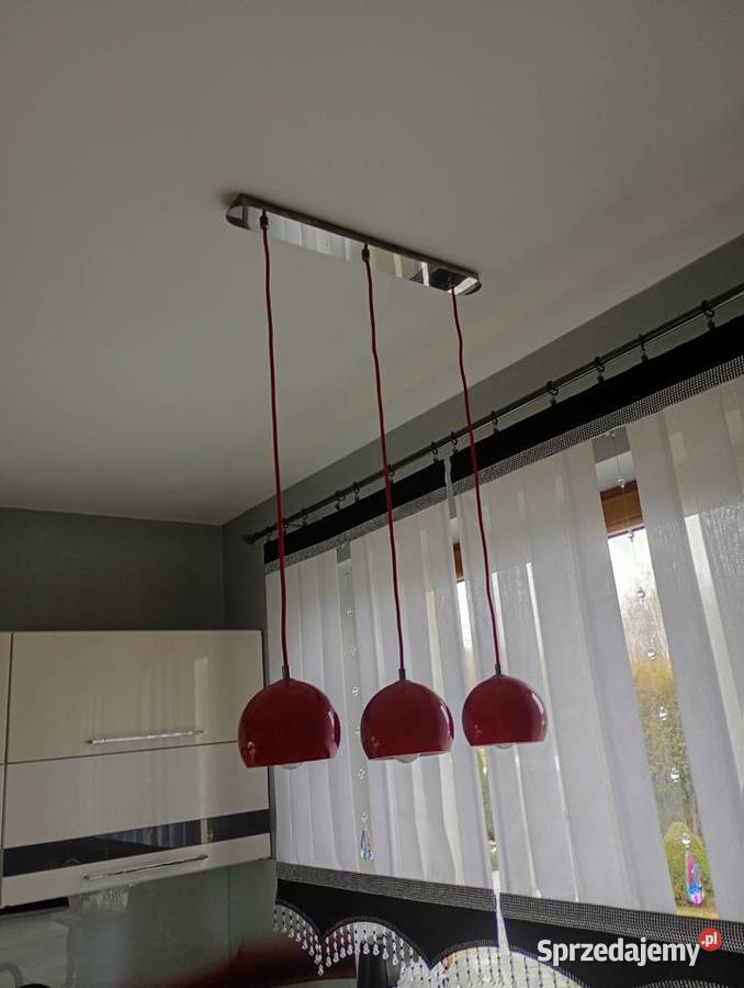 Żyrandol czerwony Mniów