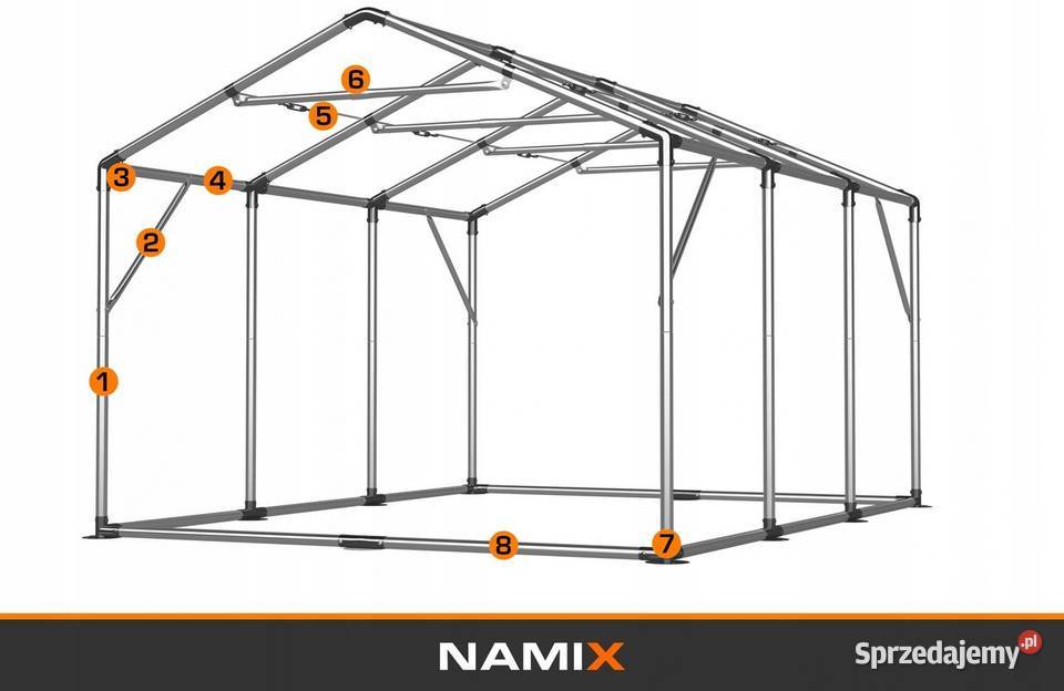 Namiot PRESTIGE 3x626m ogrodowy imprezowy garaż Jabłonna