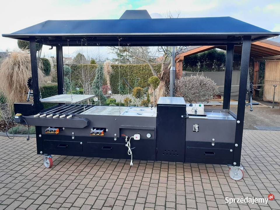Gastronomiczny grill cateringowy gazowy węglowy Damasławek