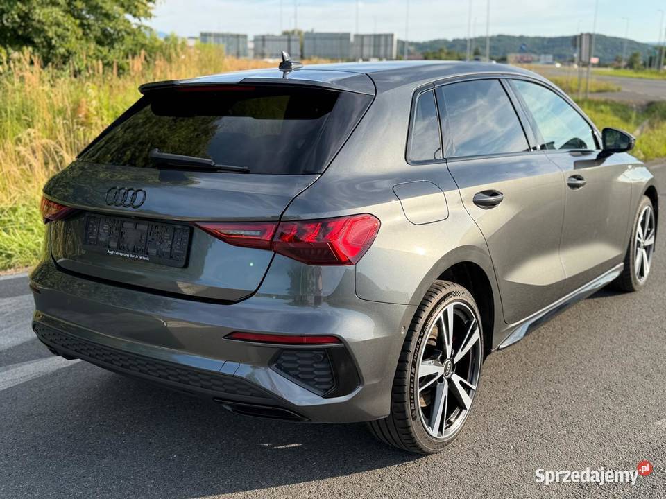 A3 SPORTBACK RS Sline Full Pierwszy właściciel w lakier metallic Gdów