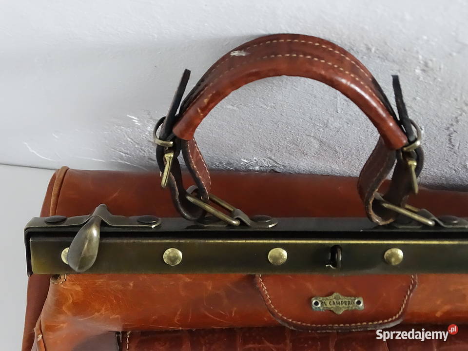 Skórzana torba lekarska Vintage EL CAMPERO Made Biłgoraj