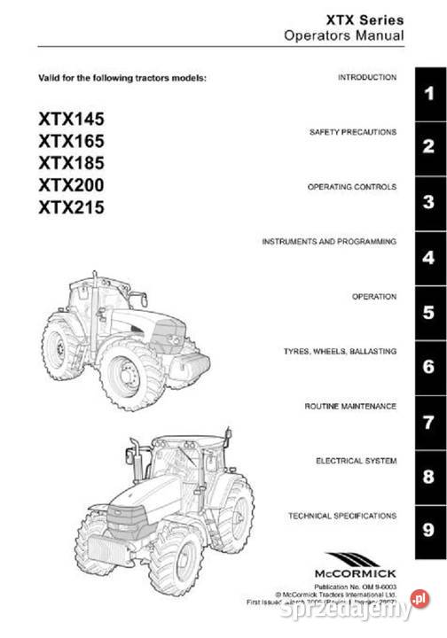 McCormick XTX215 instrukcja obsługi Kielce