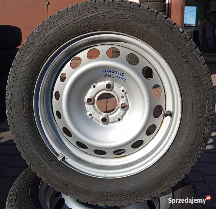 1x Felga stalowa 4 x 100 R15 55 j et 42 Renault Skołoszów