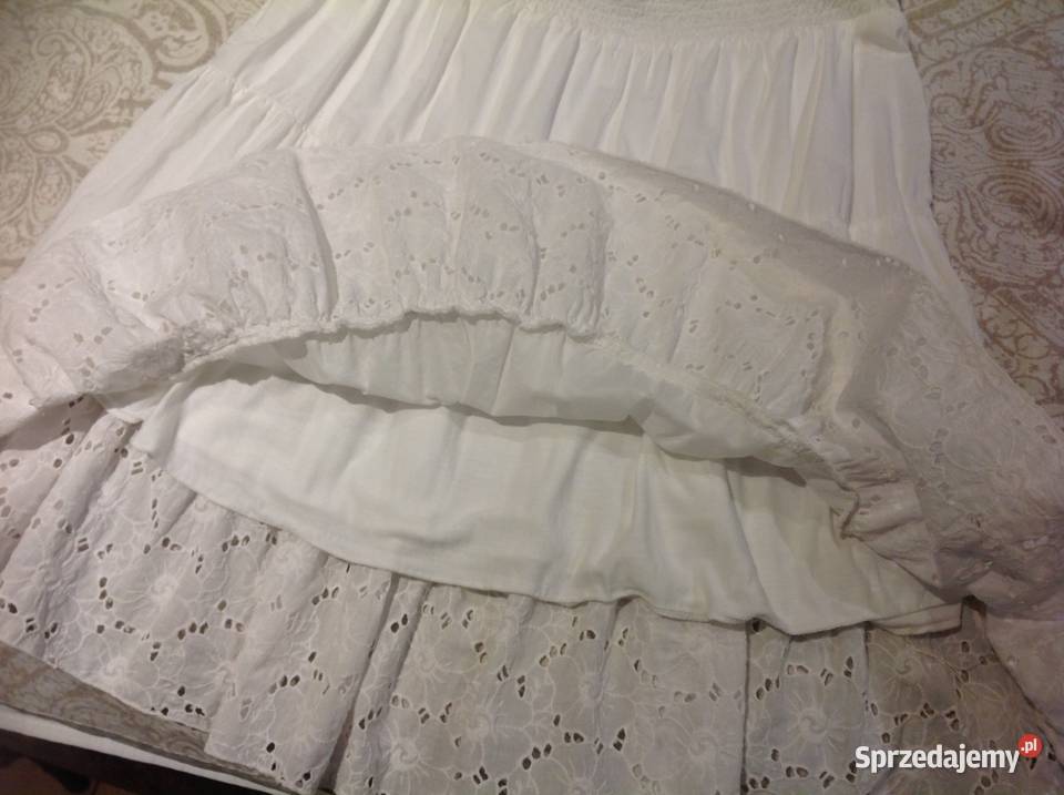 Sukienka Letnia Damska FIZZ STYLE M Biała Haft Nowa Sól sprzedam