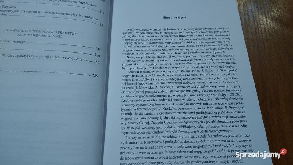 Standardy etyczne praktyki audytu wewnętrznego miękka Gdańsk sprzedam