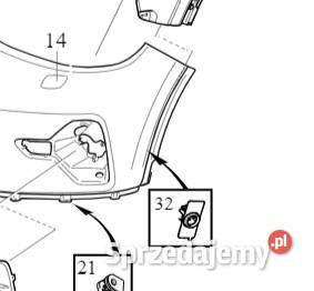 VOLVO XC40 prawy wspornik koszyk czujnika dolnośląskie Bielany Wrocławskie