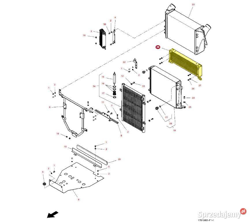 Chłodnica oleju AGCO ChallengerMassey Ferguson Białystok
