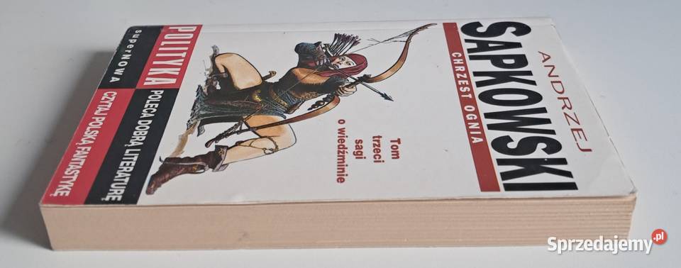 Chrzest ognia Andrzej Sapkowski ISBN 9788370541033 Warszawa