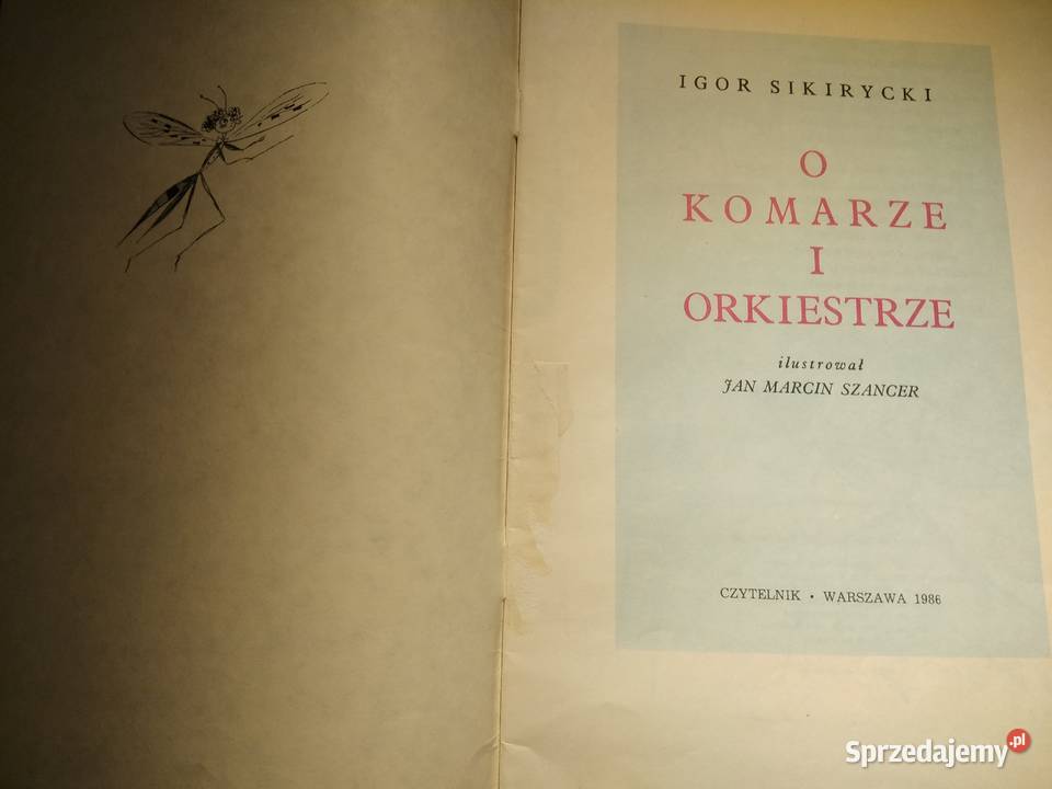 O komarze i orkiestrze ilustracje Szancer Warszawa