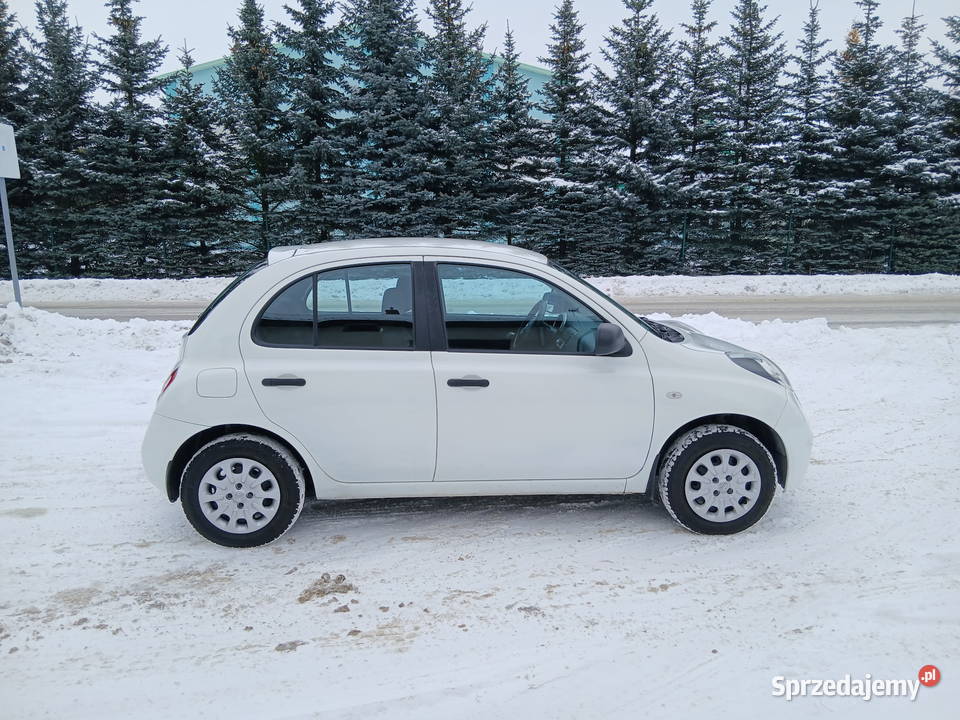 Nissan Micra 2009 biały 158000km Ciechanowiec
