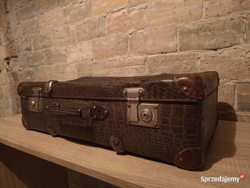 Stara walizka z czasów PRL VINTAGE oryginalny śląskie Będzin sprzedam