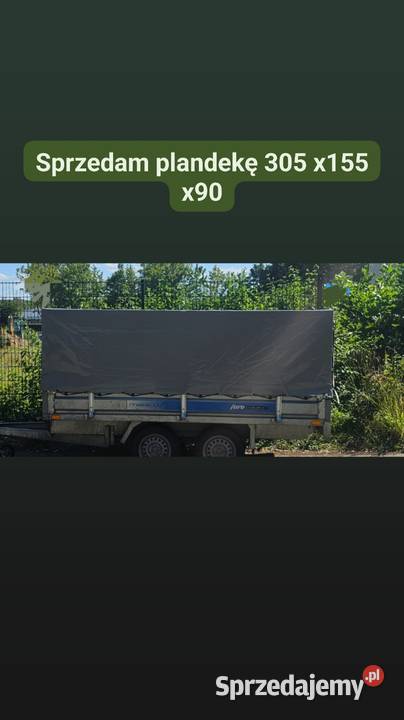 Plandeka 305 x 155 x 90 Rok produkcji 2024 Staszów