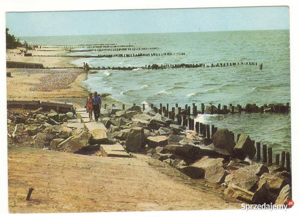 NIECHORZE BRZEG MORSKI 1 Pocztówki i karty telefoniczne Krynki sprzedam