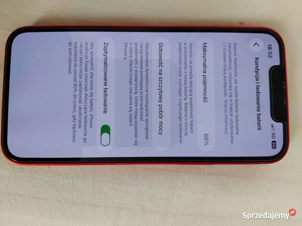 iPhone 13 mini 256 czerwony Skawina