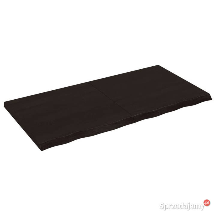Blat stołu ciemnobrązowy 120x60x24 lite drewno sprzedam