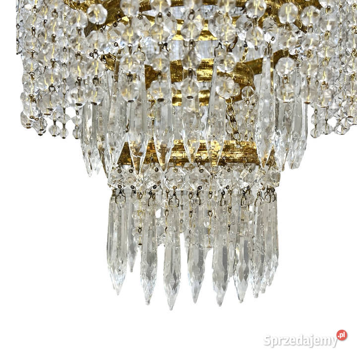 Żyrandol kryształowy eleznobrodsk Sklo Antyki mazowieckie Warszawa