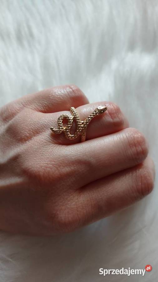 Pierścionek z wężem alternative goth witch Olkusz