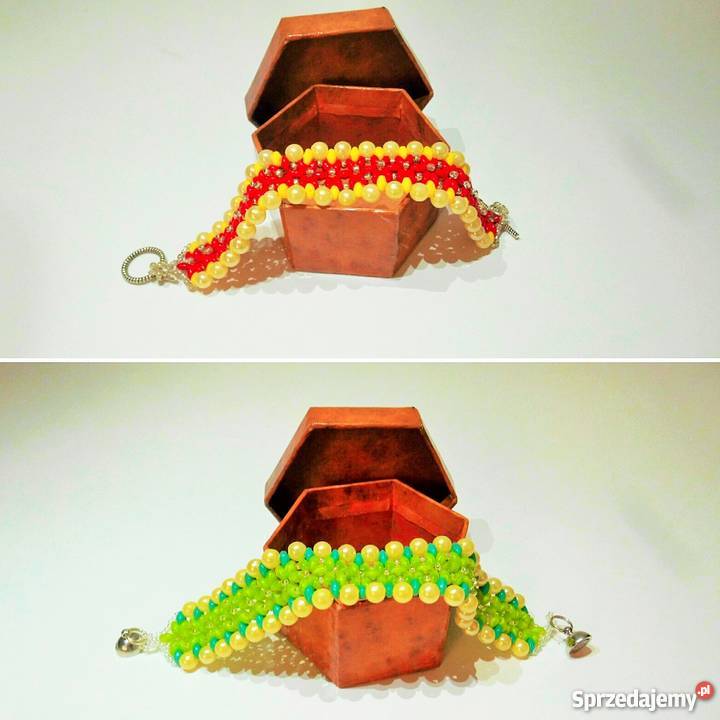 kolorowe bransoletki szyte z koralików Matubo Katowice