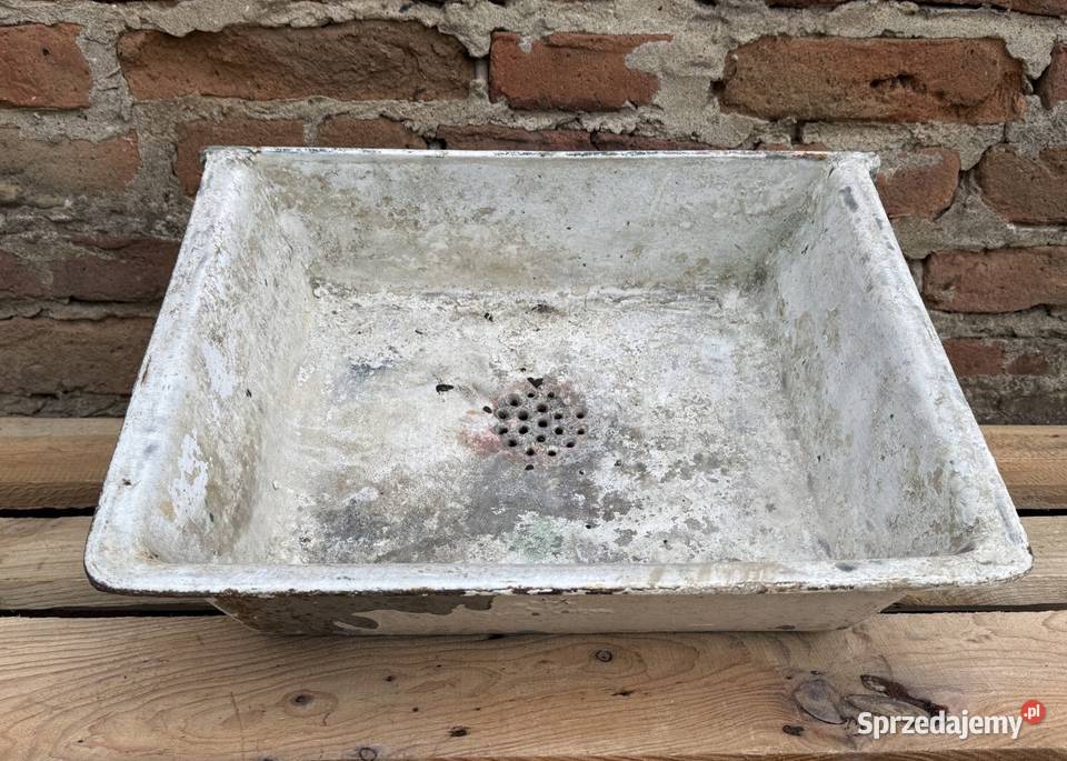 STARY ZLEW ŻELIWNY UMYWALKA SYGNOWANY Bielawa