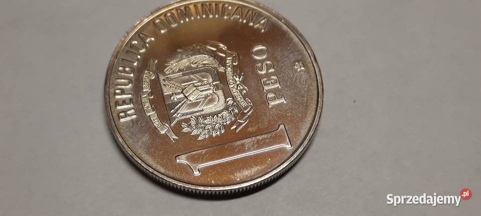 MONETA Republika Dominikańska 1 peso 1988 Warszawa