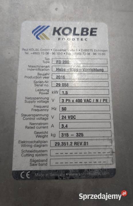 Wilkomieszałka Kolbe MWE130 z słupem Dobieszowice