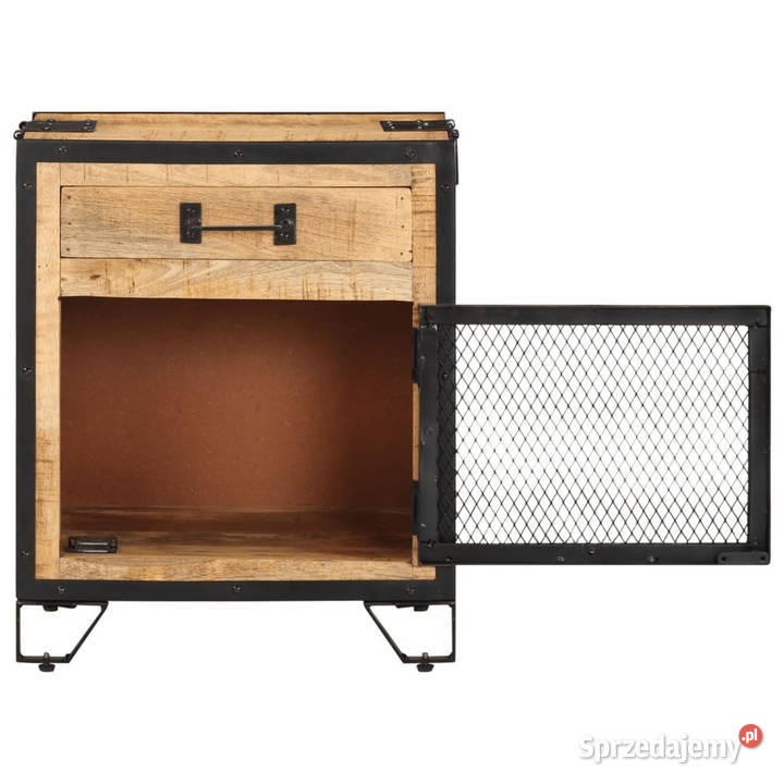 Szafka nocna 43x30x51 lite surowe drewno mango mazowieckie Warszawa sprzedam